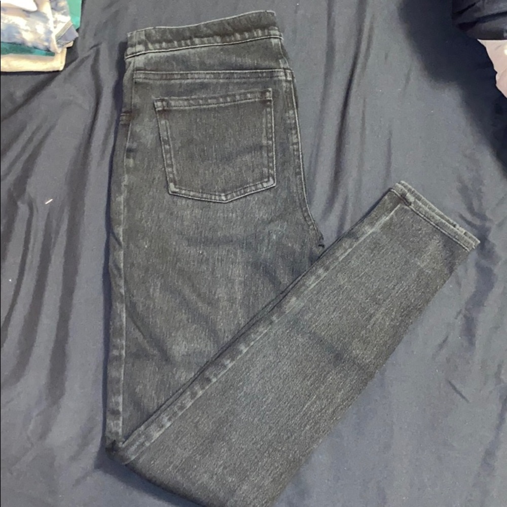 spanx dark blue jeans